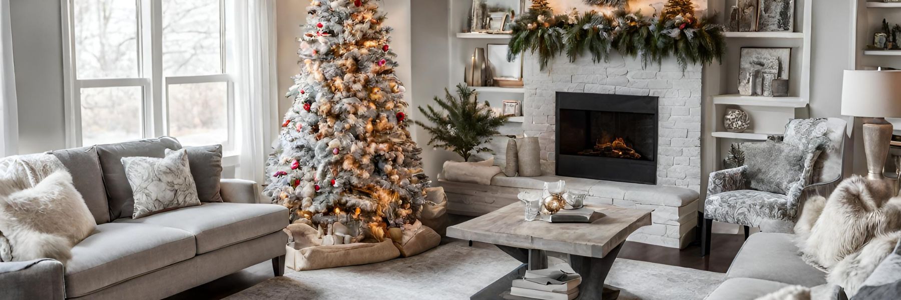 Flocked Christmas Tree Decorating Ideas: 27 Beautiful Tips