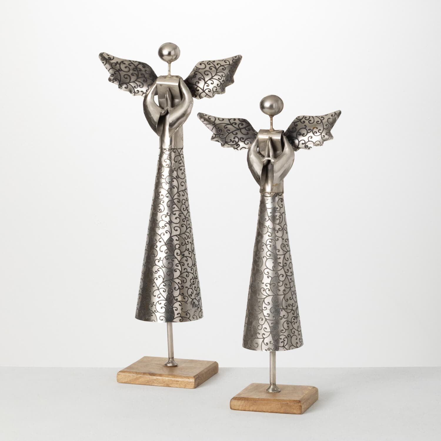 Angel Metal Figurine Set Elevate Home Decor - Figurines