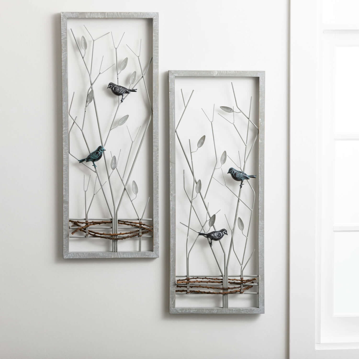 Bird Metal Wire Wall Art Set Elevate Home Decor - Wall Decor