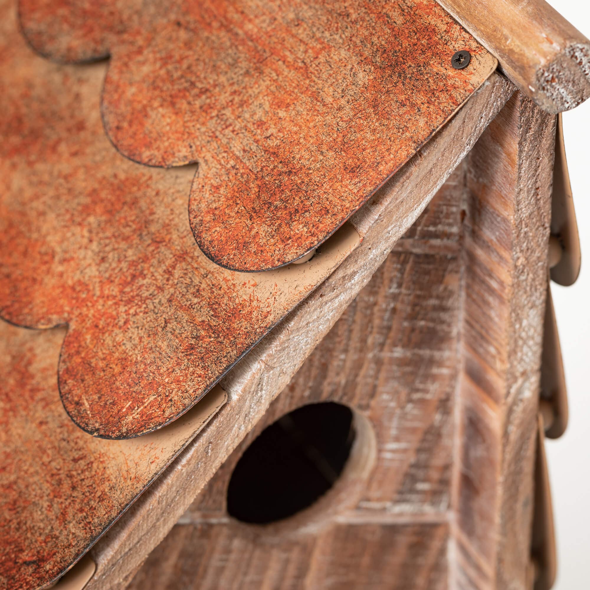 Birdhouse With Copper Roof Elevate Home Decor - Outdoors