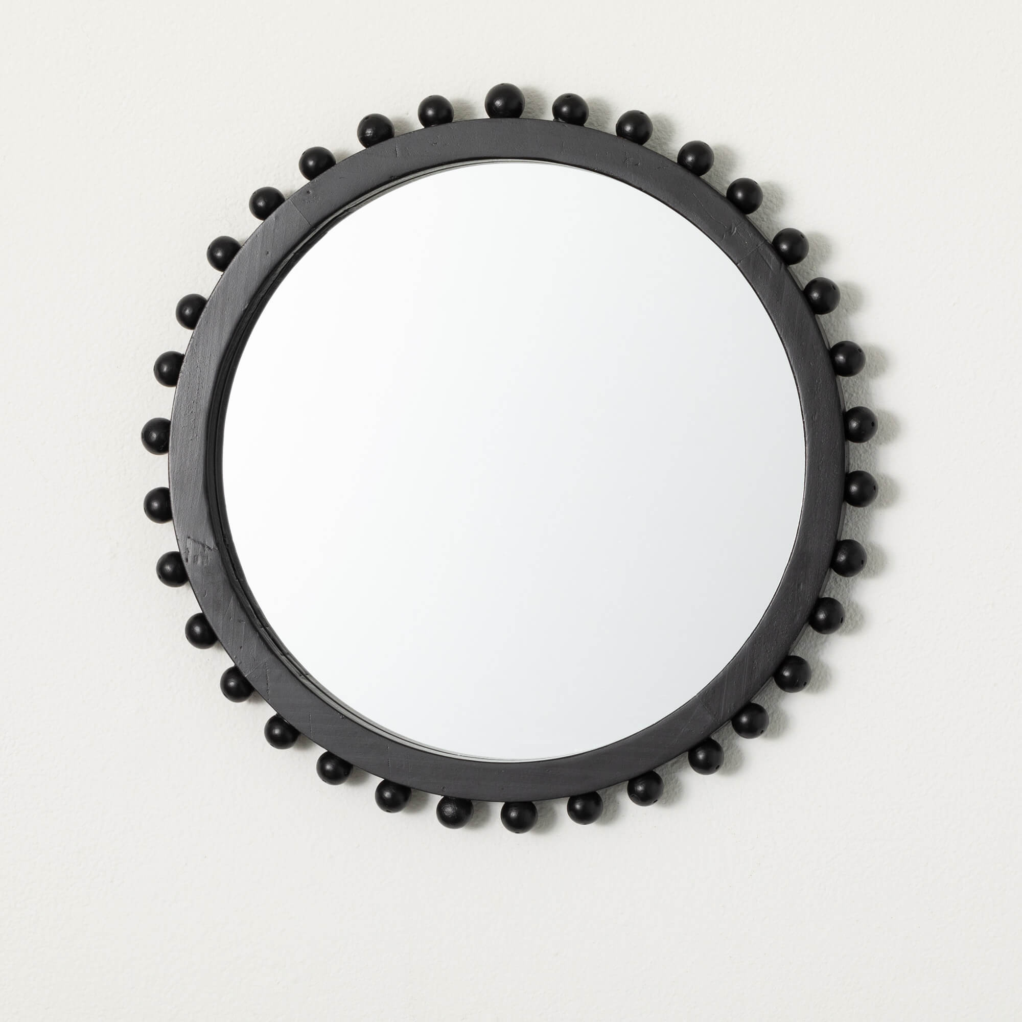 Black Hobnail Large Wall Mirror Elevate Home Decor - Mirrors
