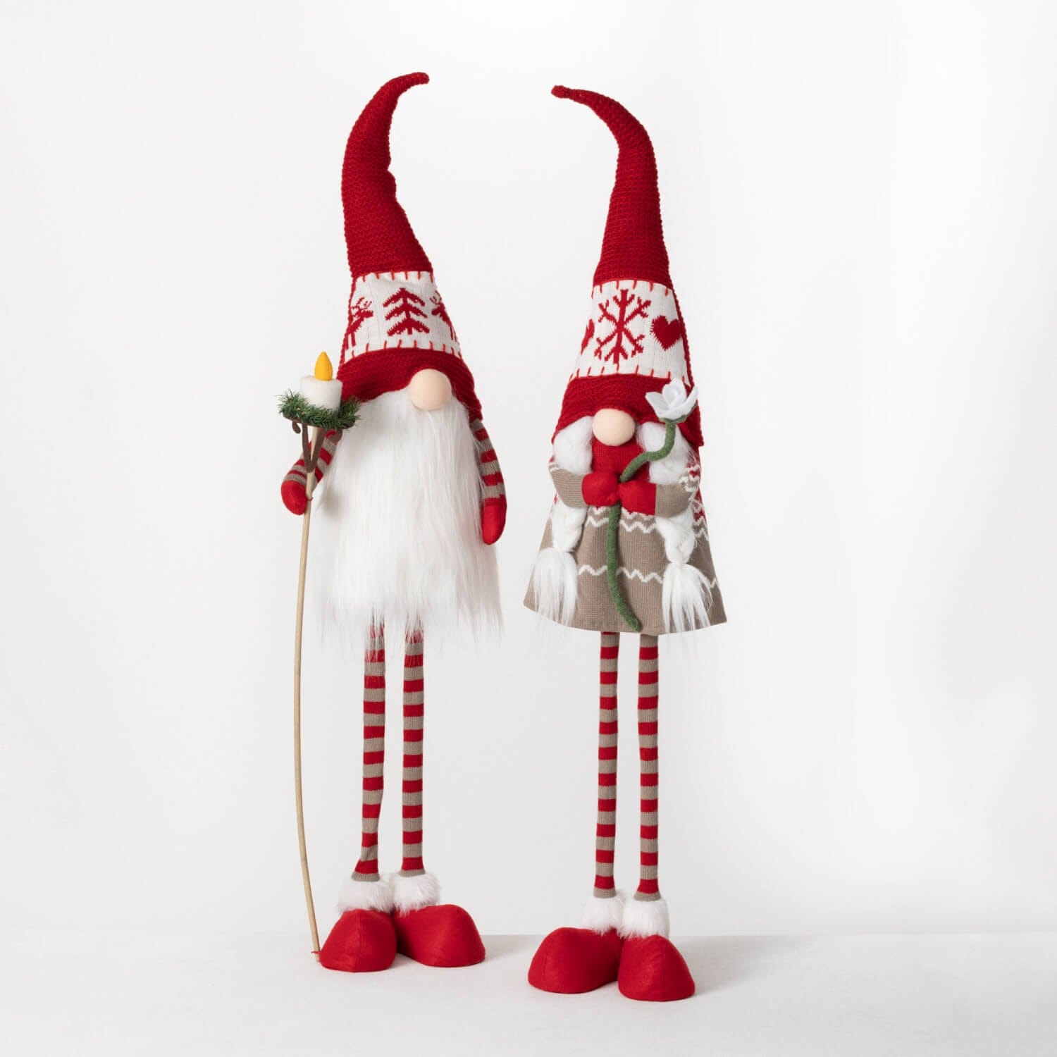 Boy & Girl Gnome Figurines Elevate Home Decor - Figurines