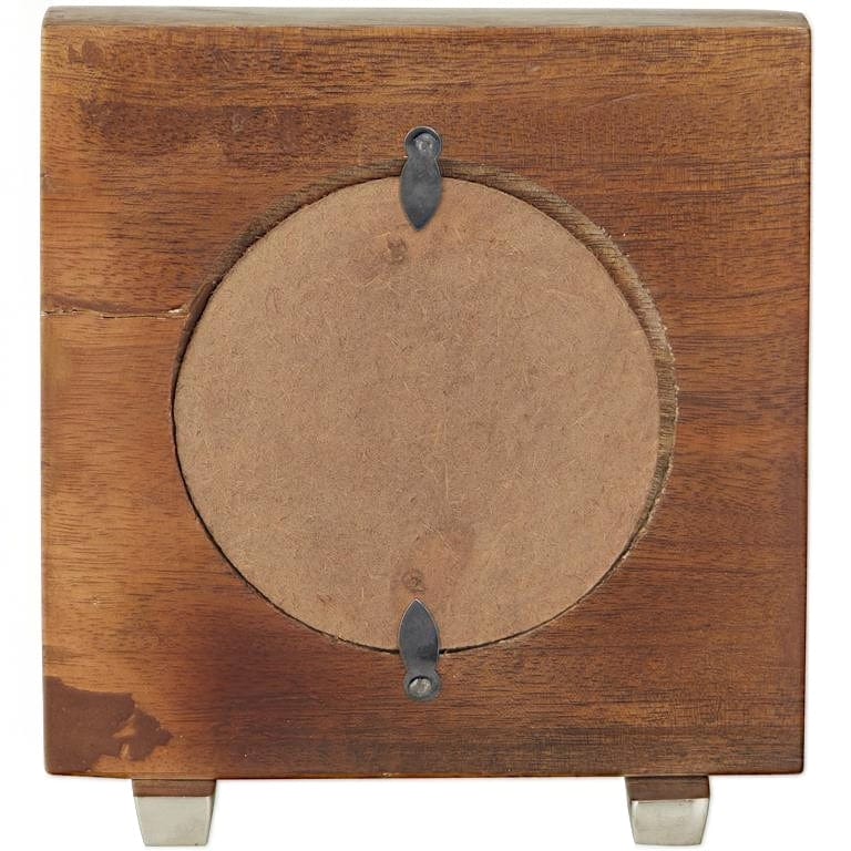 Brown Wood Table Clock Elevate Home Decor - Desk & Shelf Clocks