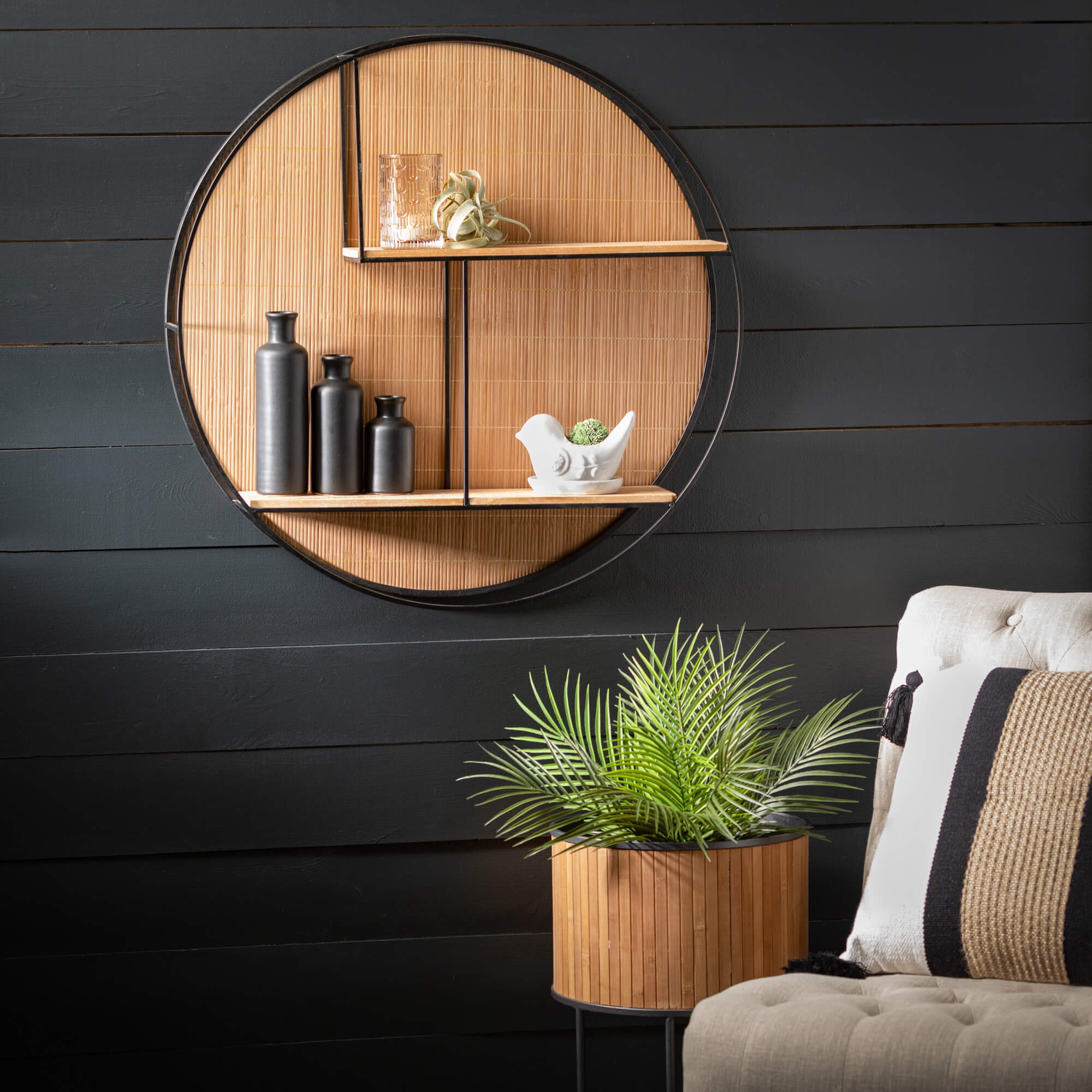Circular Tiered Wall Shelf Elevate Home Decor - Shelves