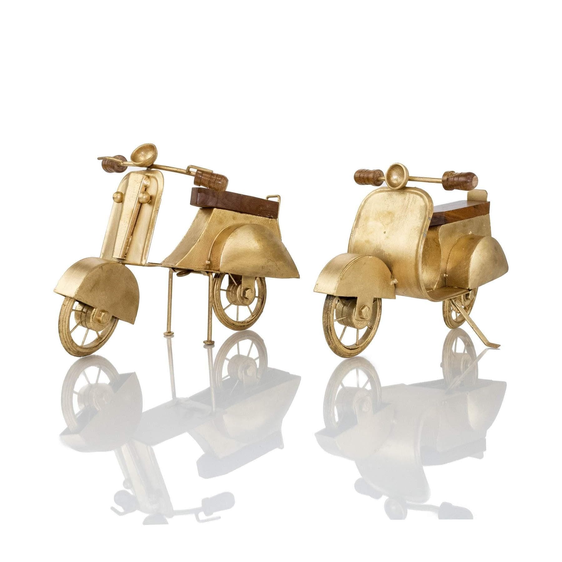 Gold Scooters Elevate Home Decor - Sculptures & Statues