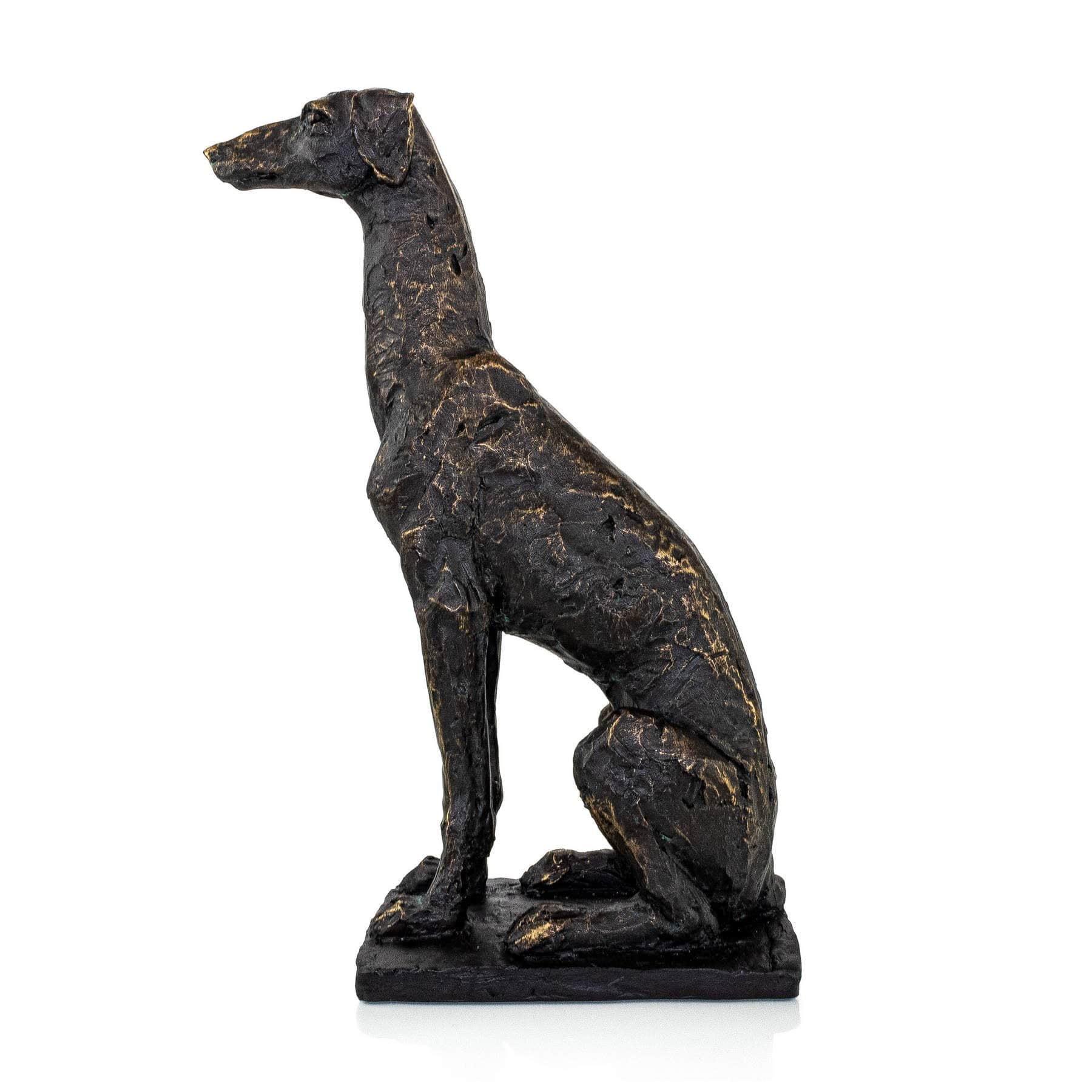 Grayhound Textured & Tall Dog Sculpture Sculptures & Statues
