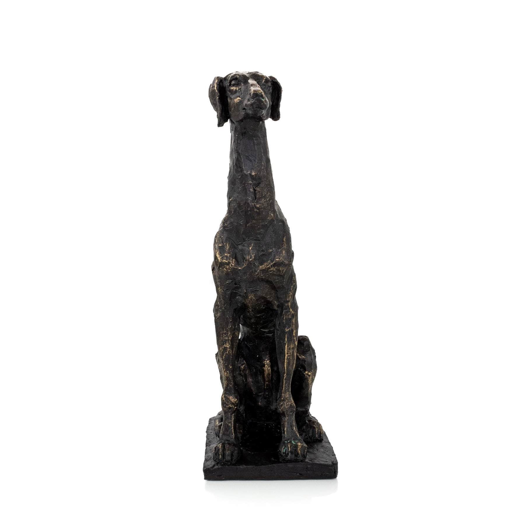 Greyhound Textured & Tall Dog Sculpture Elevate Home Decor - Sculptures & Statues