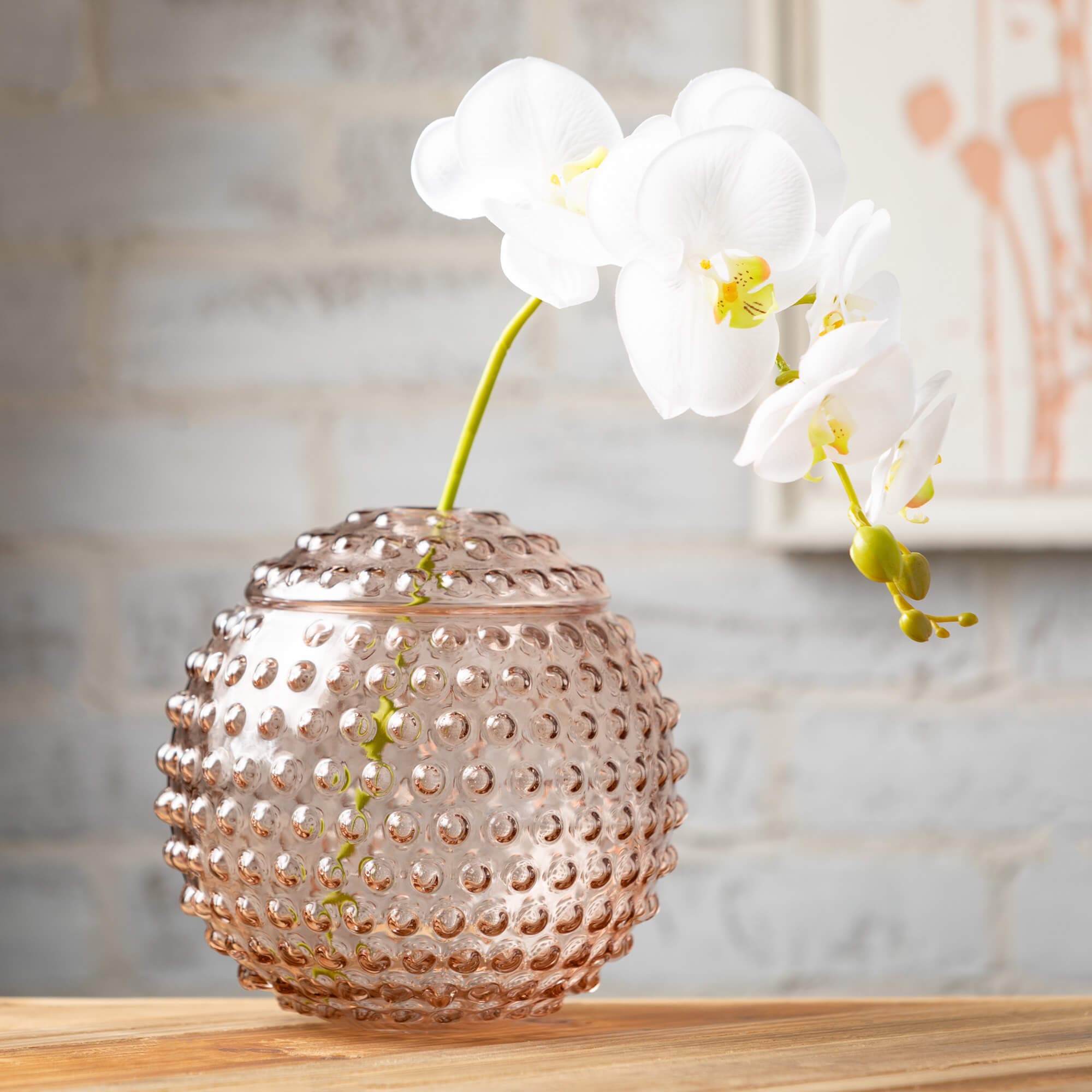 Hobnail Glass Vase Pair Elevate Home Decor - Vases