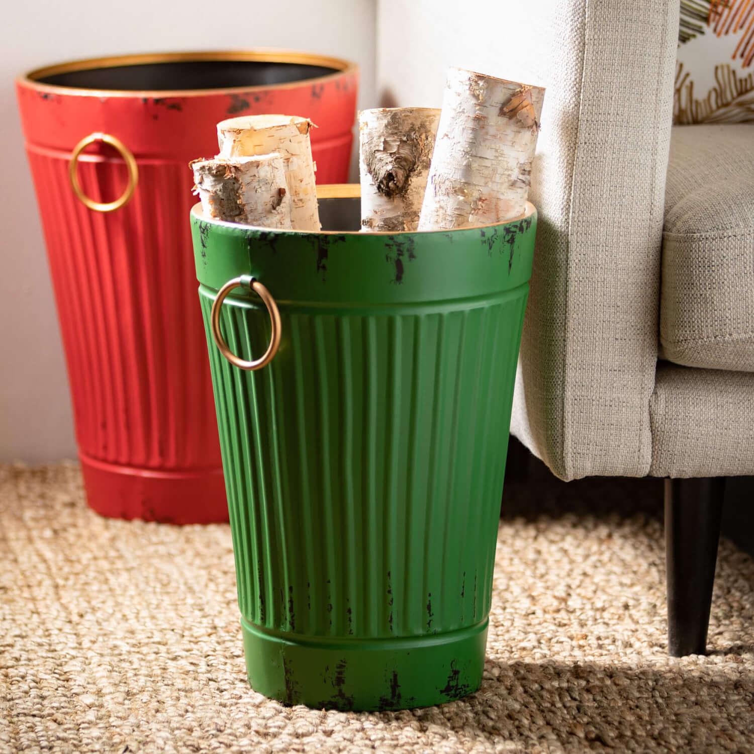 Holiday Metal Bucket Set Elevate Home Decor - Pots & Planters