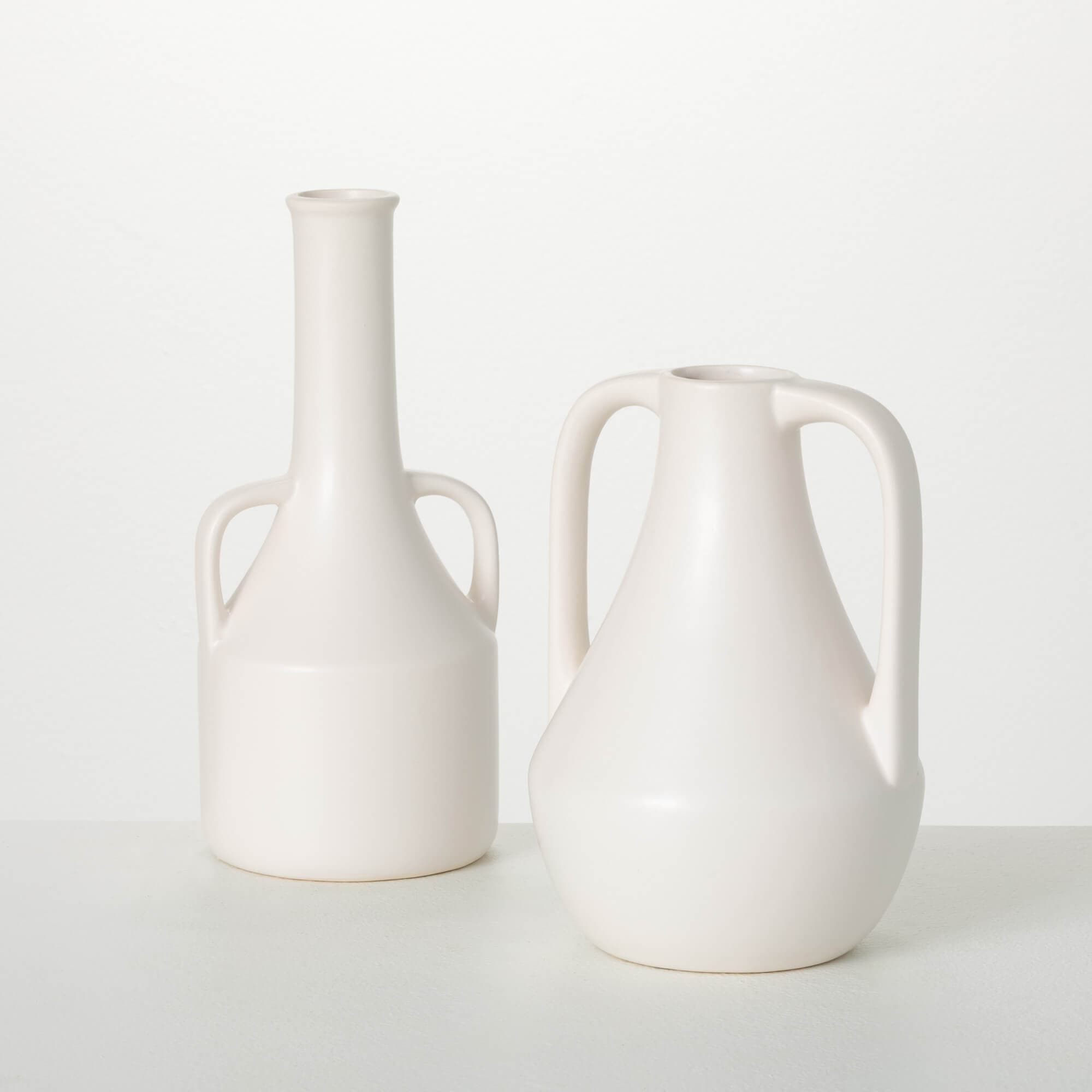 Modern Jug White Vases Elevate Home Decor - Vases