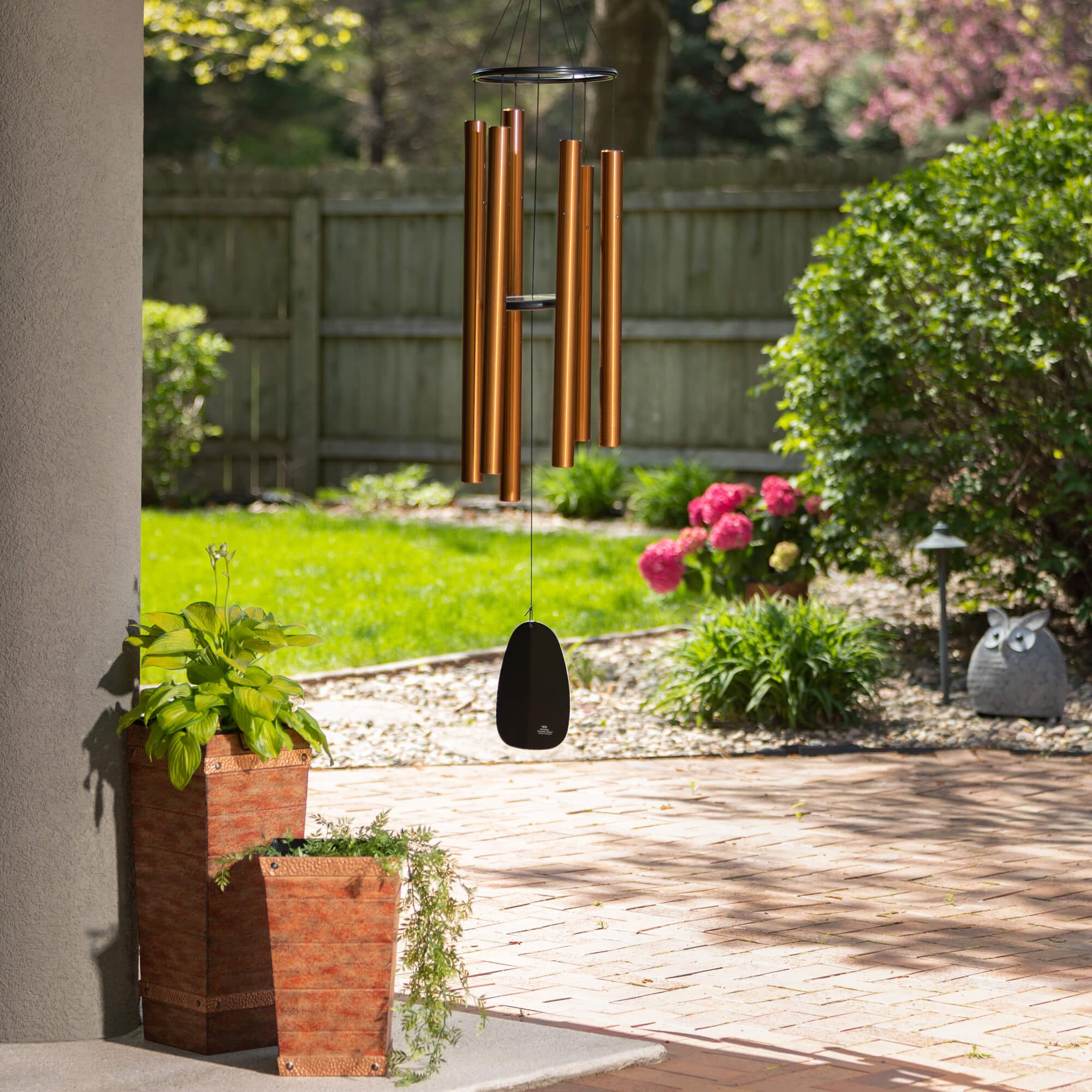 Outdoor Trio Copper Planters Elevate Home Decor - Outdoors