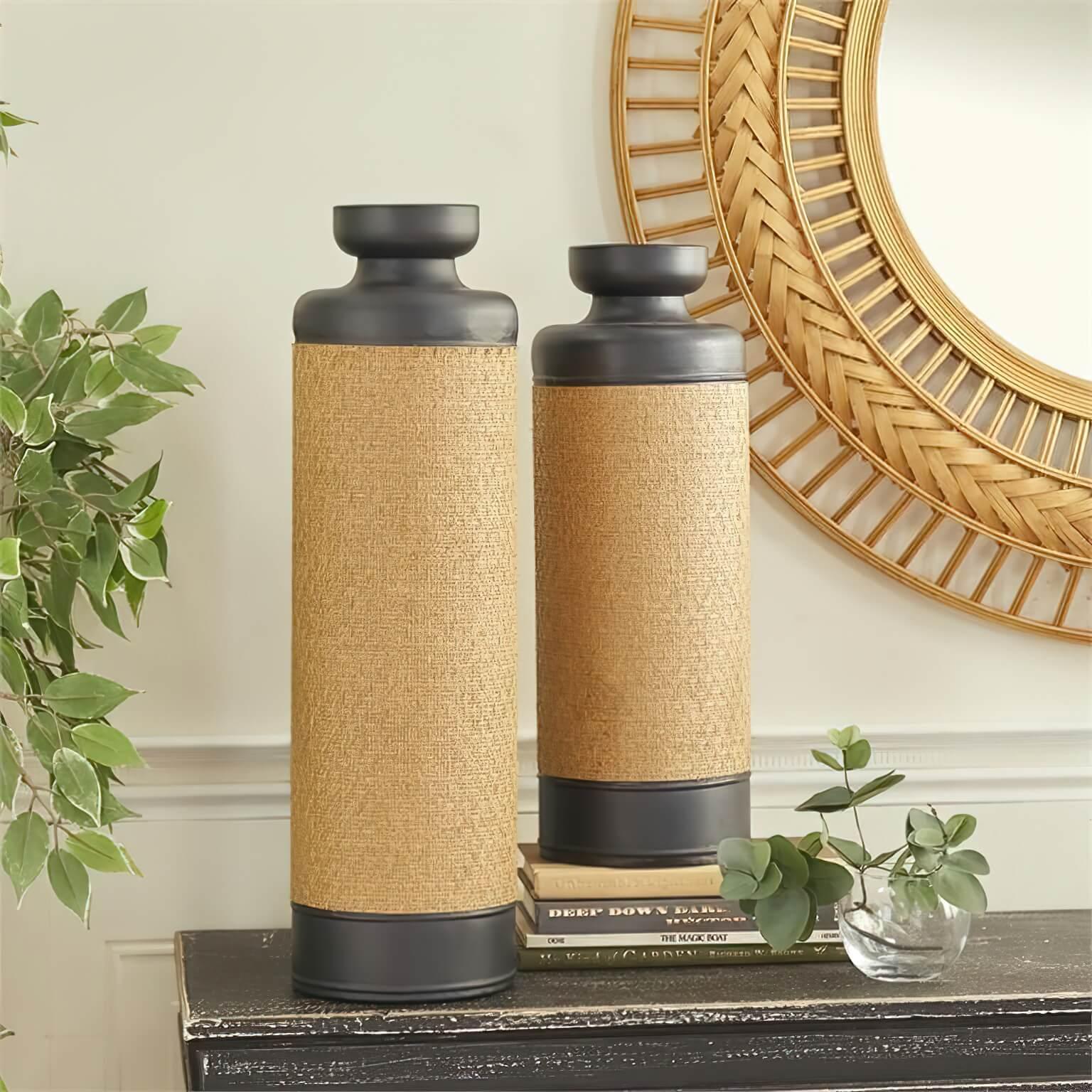 Oversized and Tall Black Vases Elevate Home Decor - Vases
