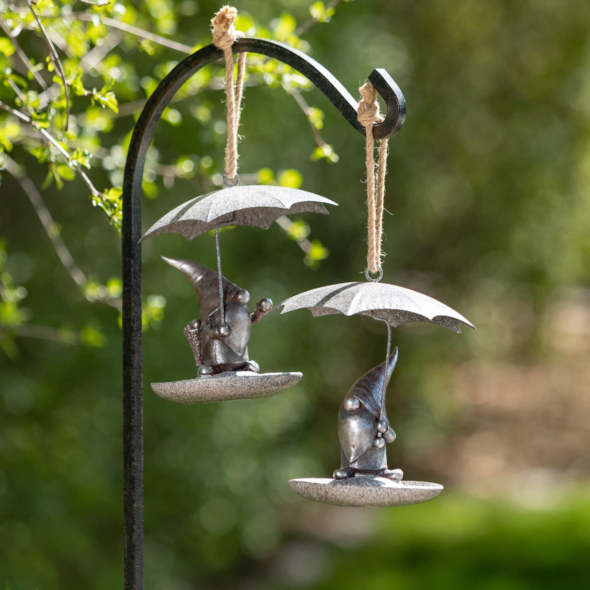 Rainy Day Gnome Bird Feeders Elevate Home Decor - Outdoors