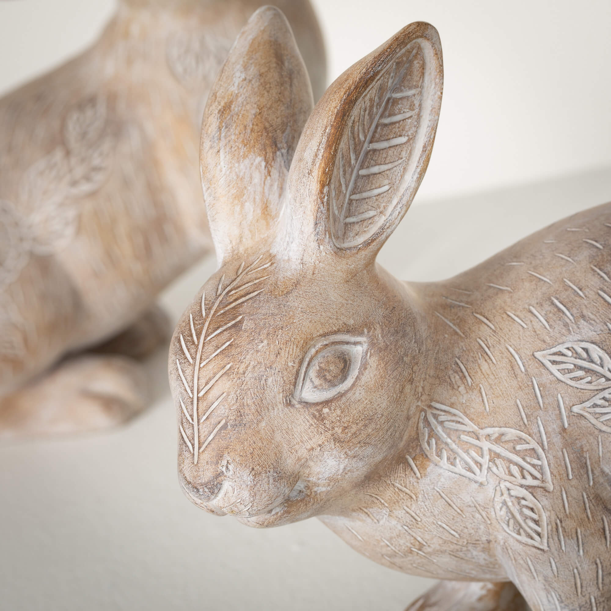 Resting Stance Bunny Statues Elevate Home Decor - Sculptures & Statues