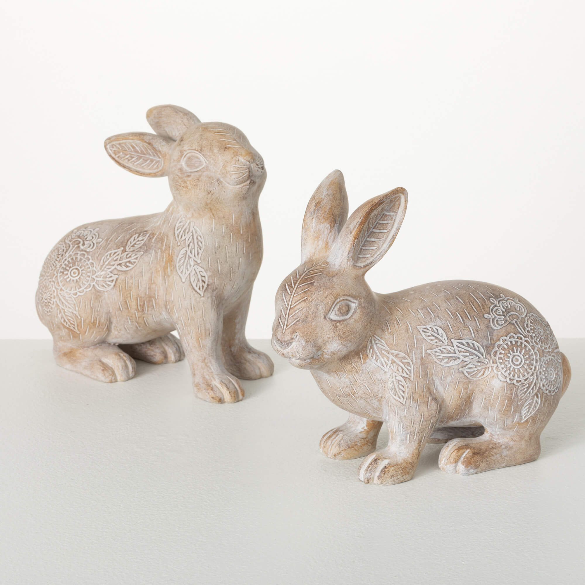 Resting Stance Bunny Statues Elevate Home Decor - Sculptures & Statues