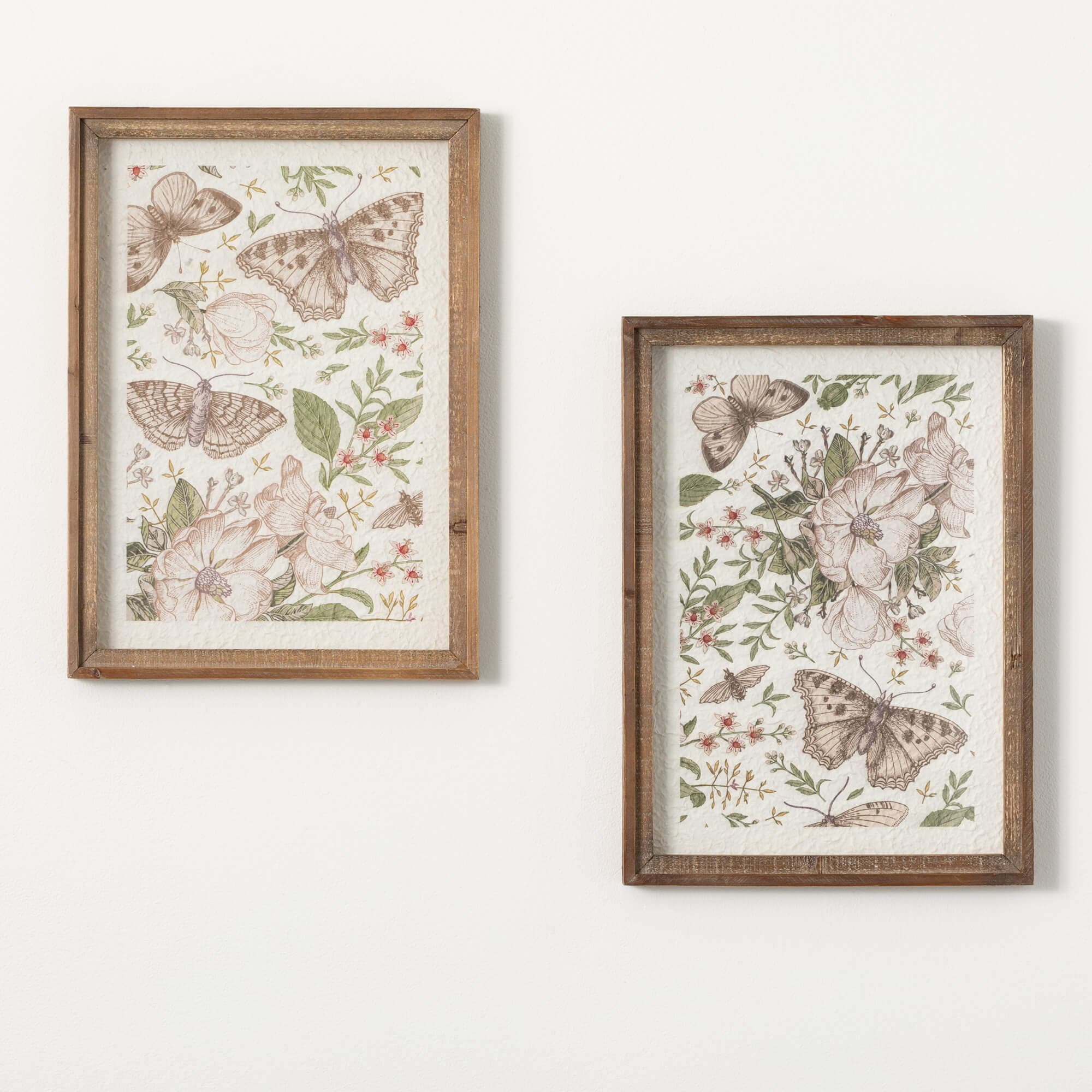 Retro Butterfly Wall Art Duo Elevate Home Decor - Wall Decor