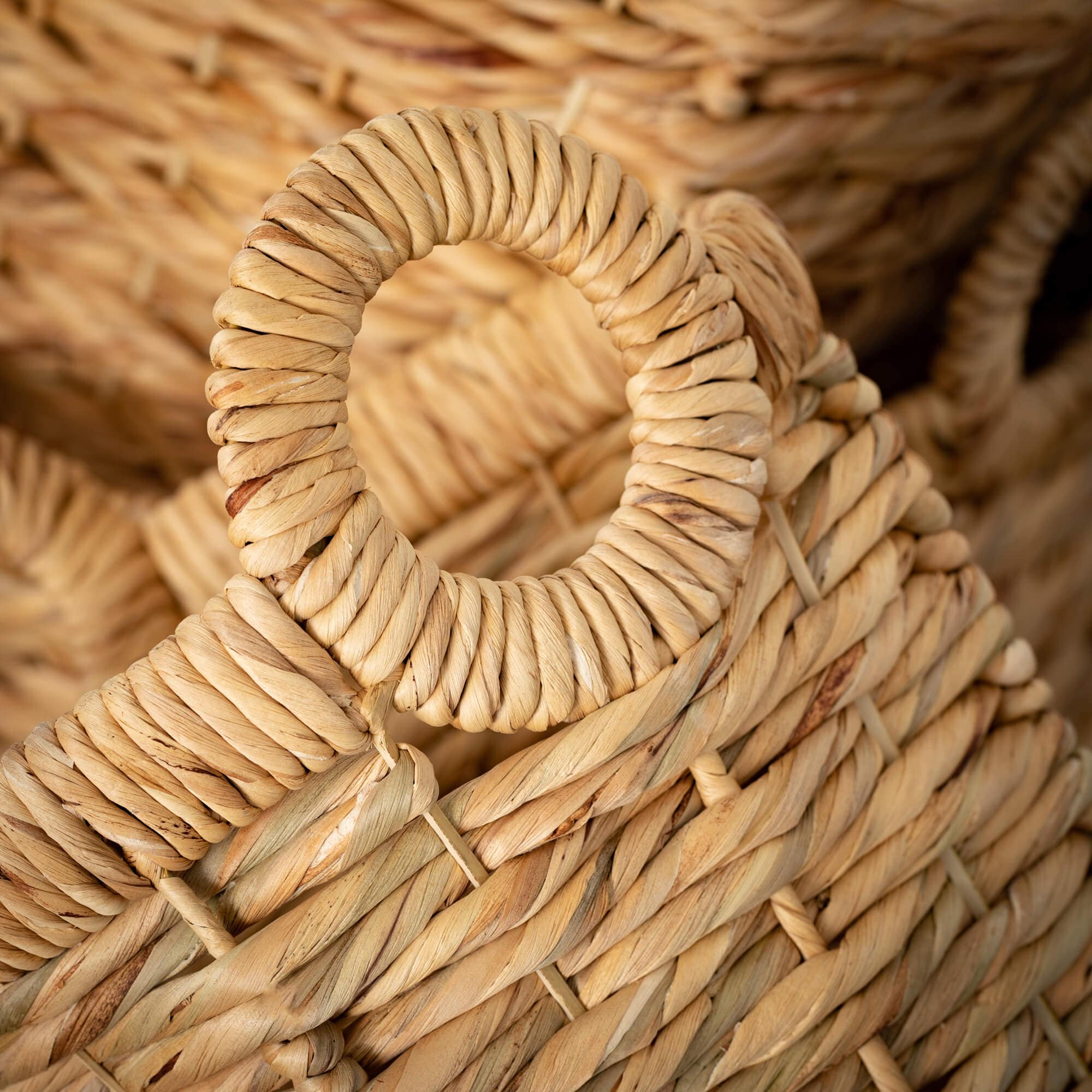 Seagrass Handled Basket Set Elevate Home Decor - Baskets