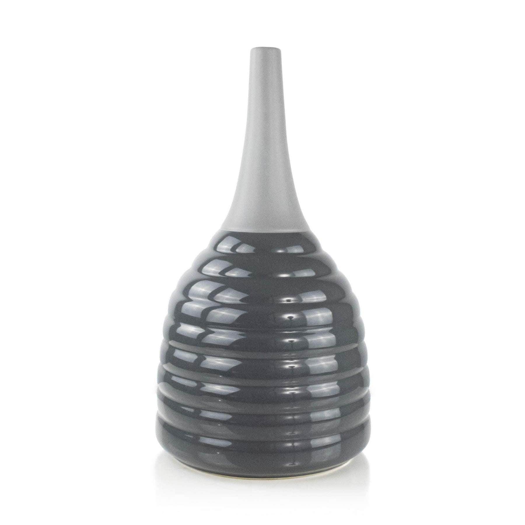 Tall Ceramic Floor Vase - Gray Elevate Home Decor - Vases