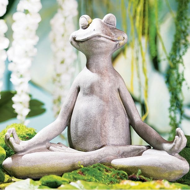 Yoga Frog Garden Statue Elevate Home Decor - Outdoors