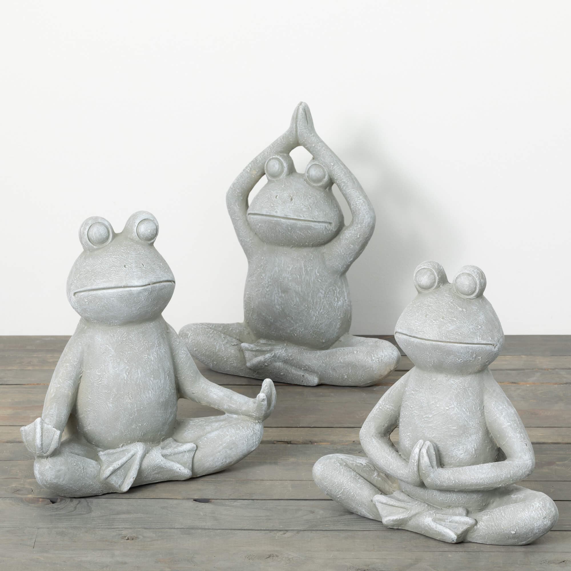 Yoga Frog Garden Statues Elevate Home Decor - Outdoors