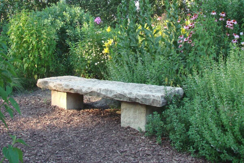 Stone Bench in the garden