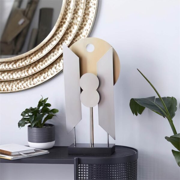 abstract gold gray sculpture in matte finish sculptures statues from elevate home decor 0758647463015 30035972128838