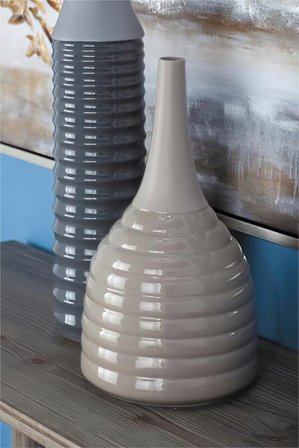 brown tall ceramic round vase vases from elevate home decor 0758647405527 30035987497030