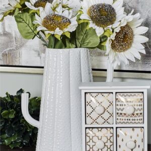 Cactus White Vase - 2 Branches Elevate Home Decor - Vases