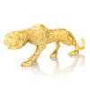Gold Jaguar Animal Sculpture Elevate Home Decor - Sculptures & Statues