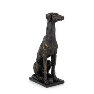 Greyhound textured dog figurine