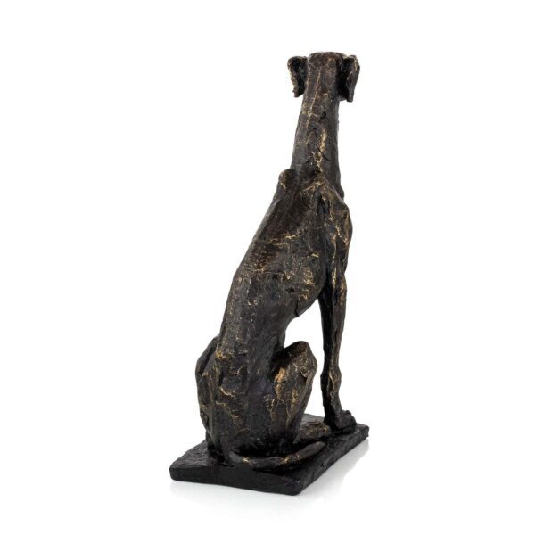 Greyhound textured dog figurine