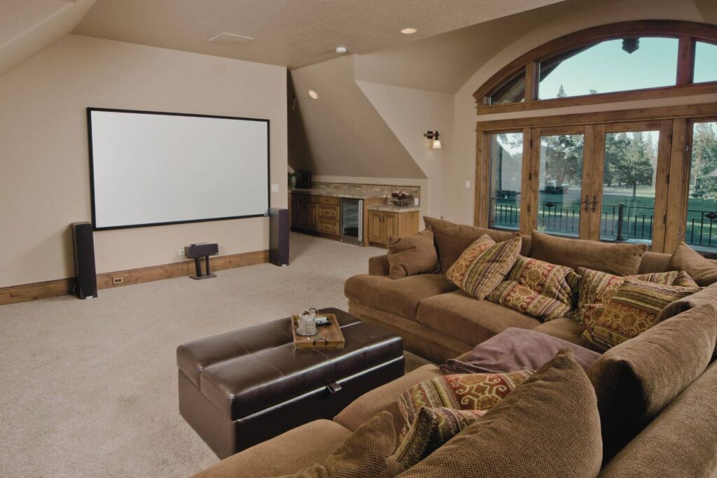 Home theater in natural colors