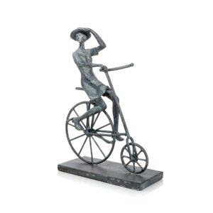 Lady on the bike figurine