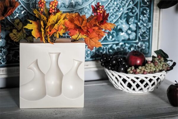 powder white ceramic vase large white vase