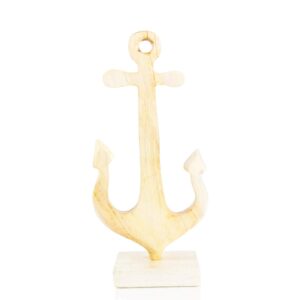 Wooden anchor figurine