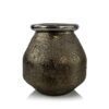 Textured ceramic bronze vase