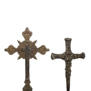 Textured metal crosses