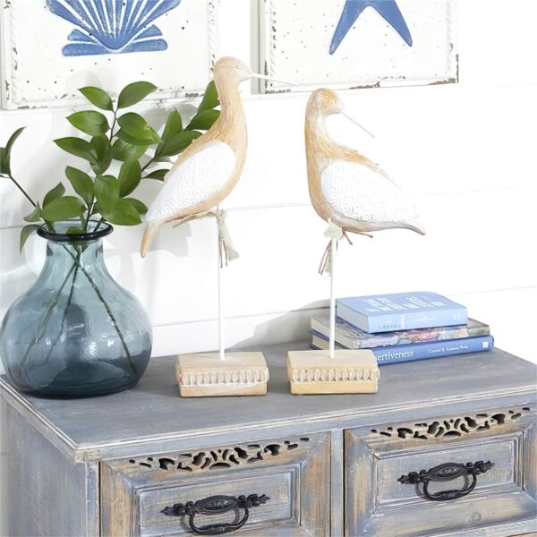white beige tall bird sculptures sculptures statues from elevate home decor 0758647382873 30035099680838