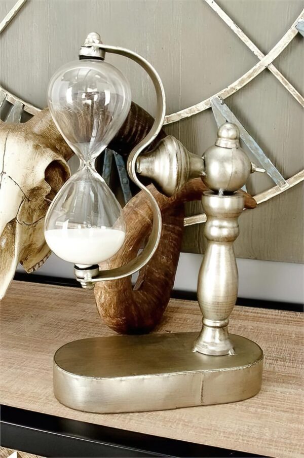 white sand silver metal stand hourglass hourglasses from elevate home decor 0758647677580 30036014071878