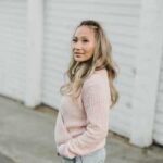 Woman in pink shirt