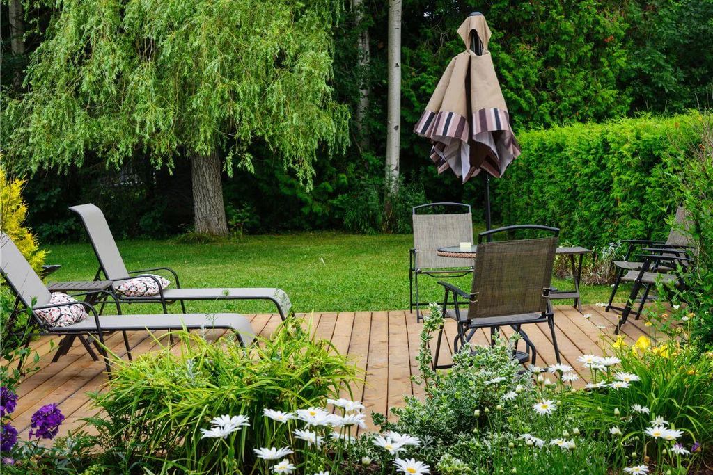 Zen space for outdoor living
