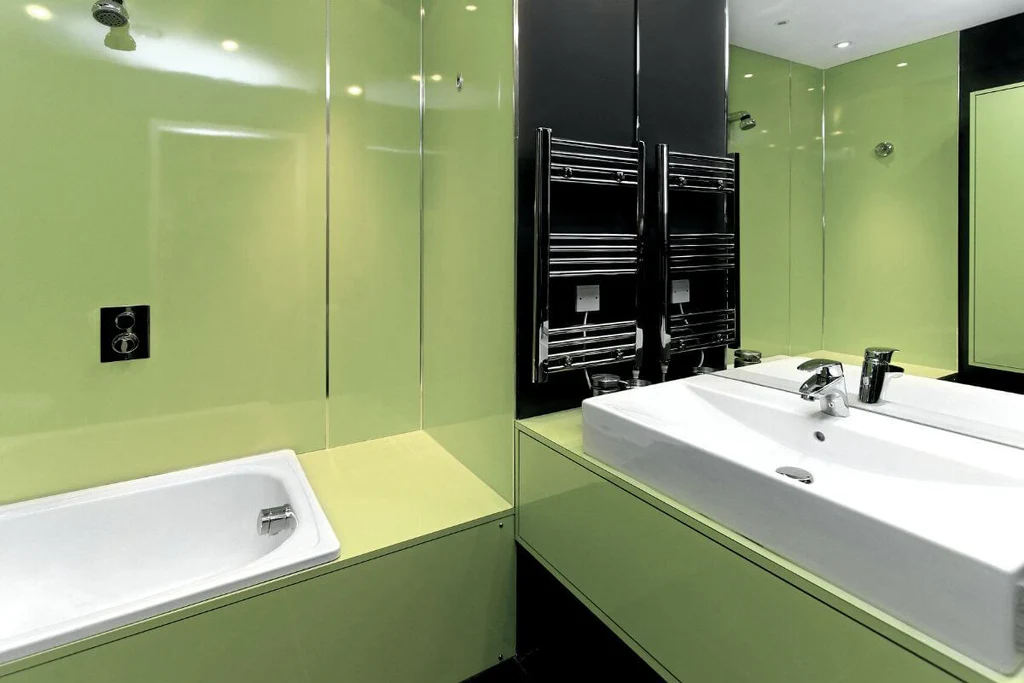Cool green bathroom color