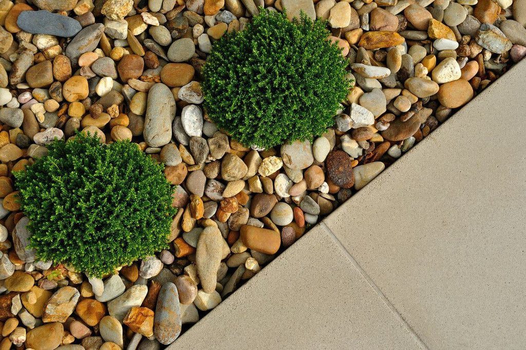 Gravel garden decoration