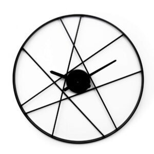 24" Oversized Black Wall Clock Elevate Home Decor - Wall Clocks
