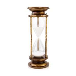 Bronze Metal Hourglass ~ 60 Minutes Elevate Home Decor - Hourglasses