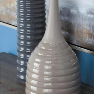 brown tall ceramic round vase vases from elevate home decor 0758647405527 30035987497030