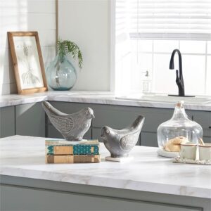gray bird sculptures figurines 1