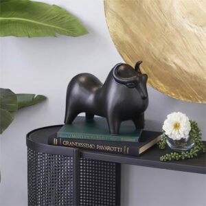 handmade ceramic buffalo sculpture figurines