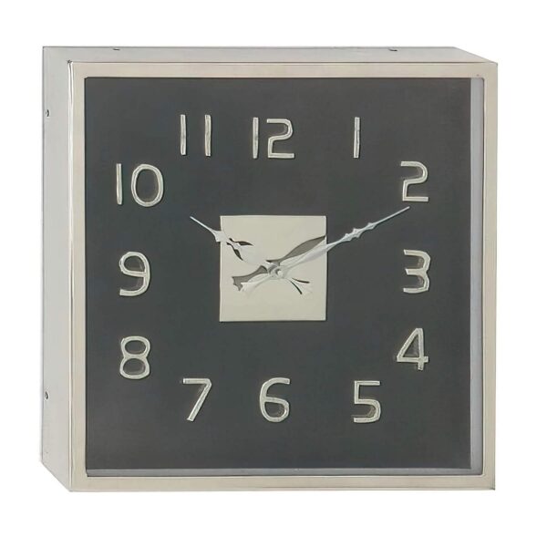 stainless steel black wall clock wall clocks