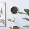 Stainless Steel Blue & Gold Wall Clock - Image 2